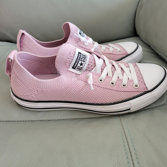 Converse Women's 8/girls 6 Light Pink Low-Top Sneakers - Picture 3 of 5
